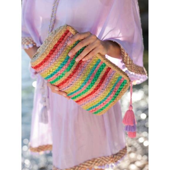 NEW SHIRALEAH women's melia clutch in multi - Picture 2 of 2